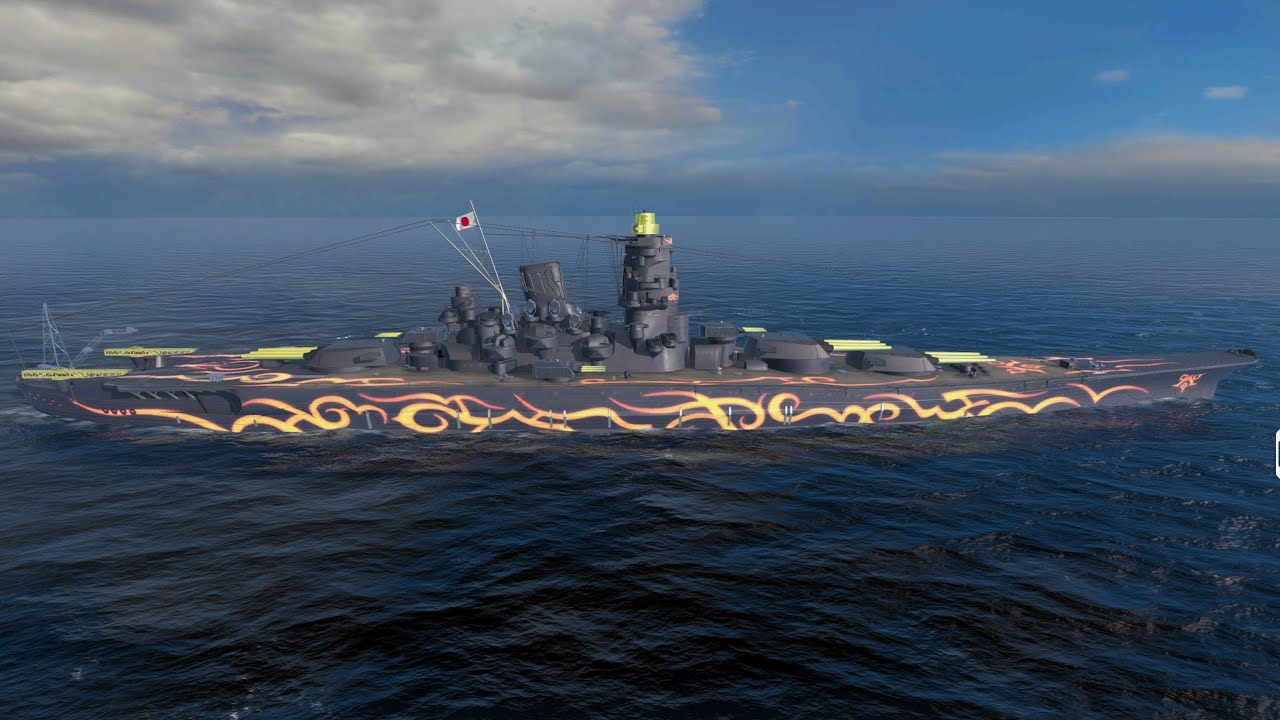 ARP Musashi Tier 9 🇯🇵 premium battleship gameplays - World of Warships Blitz