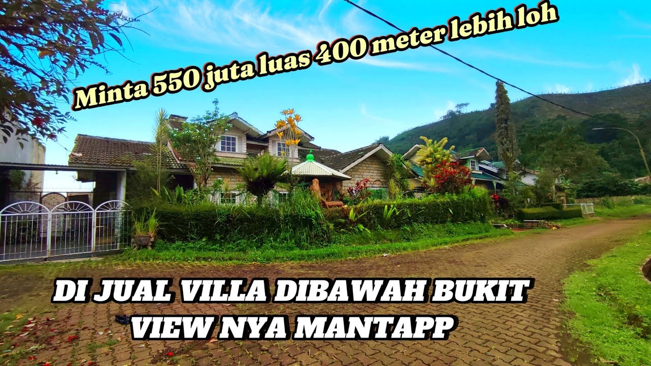 DIJUAL VILLA PUNCAK , VIEW BUKIT HARGA MURAH 550 JUTA NEGO, TANAH NYA LUAS 400 METERAN LEBIH,,
