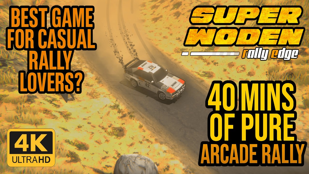 Super Woden Rally Edge  First 4K Gameplay and Hands-on, 40mins No Commentary Arcade Rally