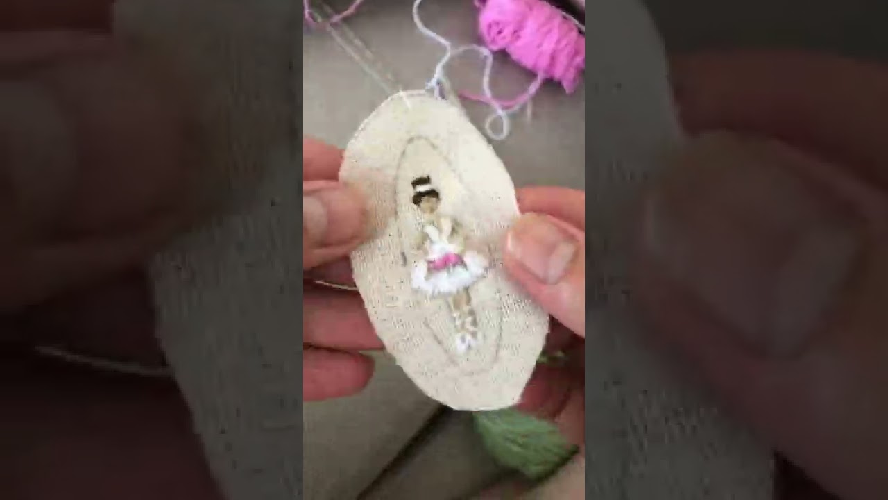 Nakış çıtçıt toka yapımı balerin kız 👧