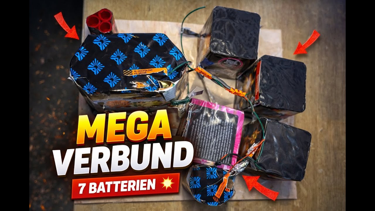 FEUERWERKS-VERBUND 💥 7 Batterien | WECO • Argento • Pyromoravia • Dum Bum