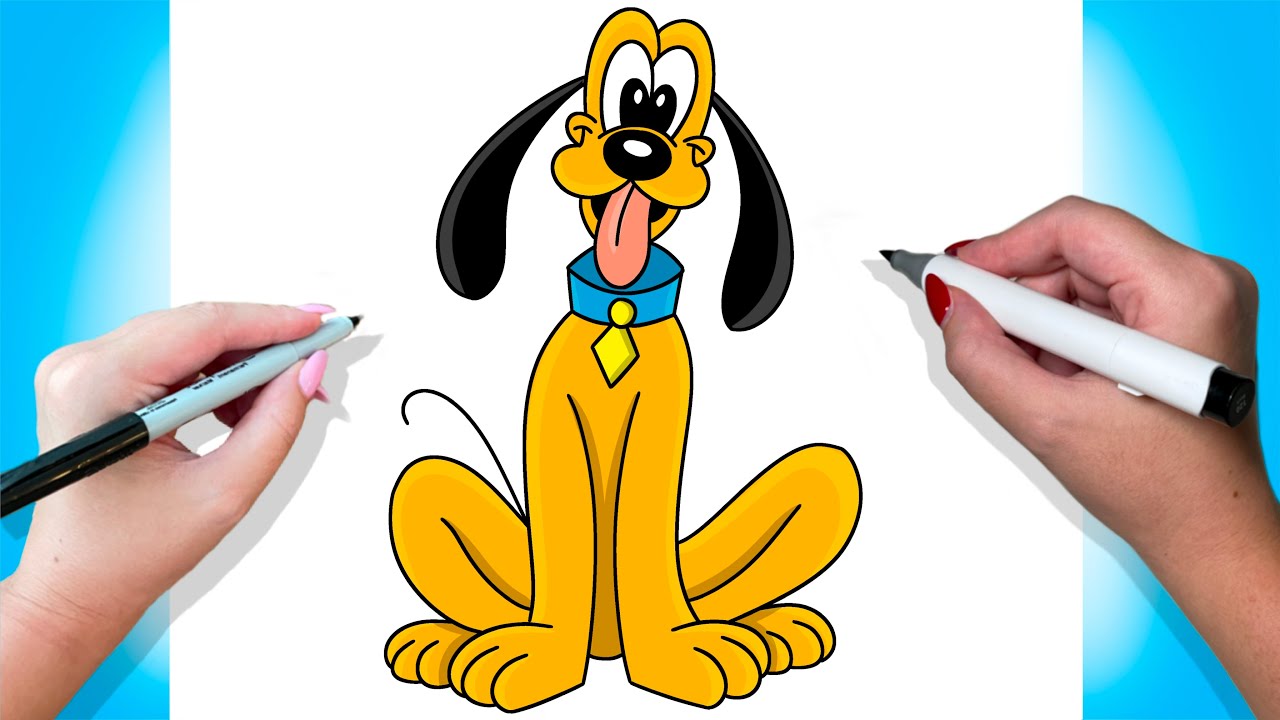 How To Draw Pluto | Disney | Tutorial Easy