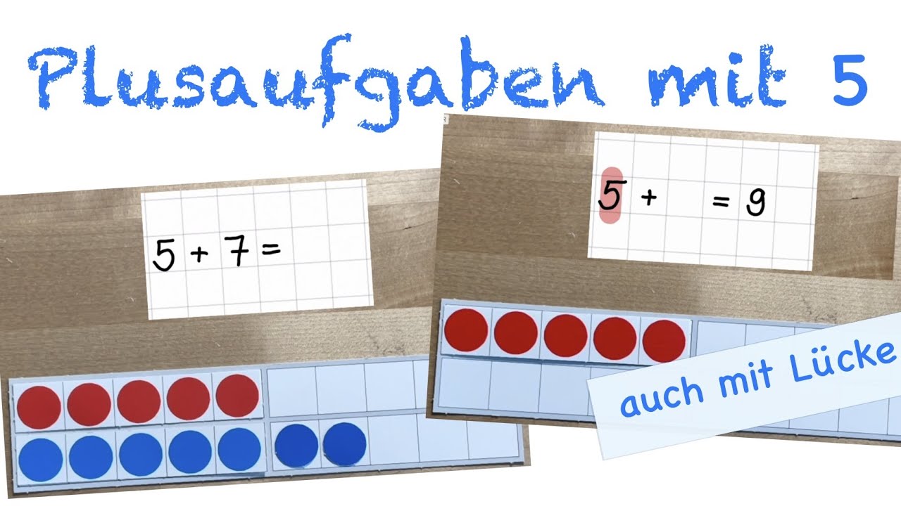 Rechenstrategie „mit 5“ Klasse 1 Addition Mathe | Erklärfilm Lernvideo Distanzlernen