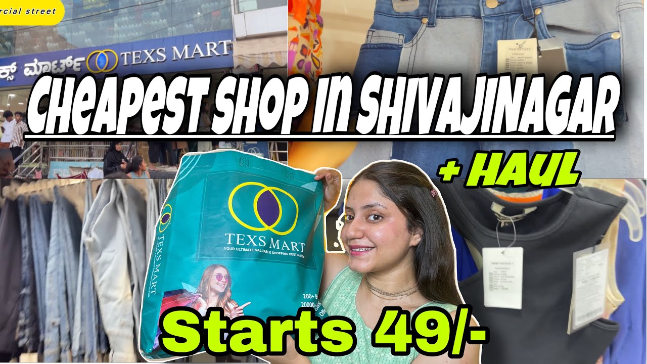 Cheapest  shop in Commercial Street❤️ | Where to shop🛒  | Shivaji Nagar market