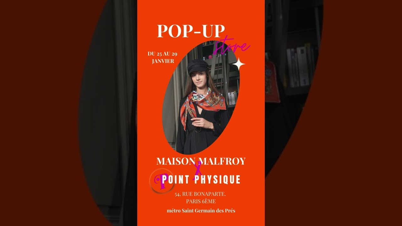 Retrouvez Maison Malfroy au Pop Up Store Point Physique