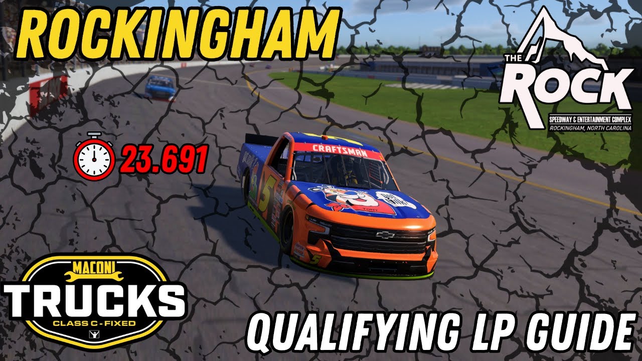 Руководство по квалификации в iRacing Rockingham Truck Fixed (23.691)