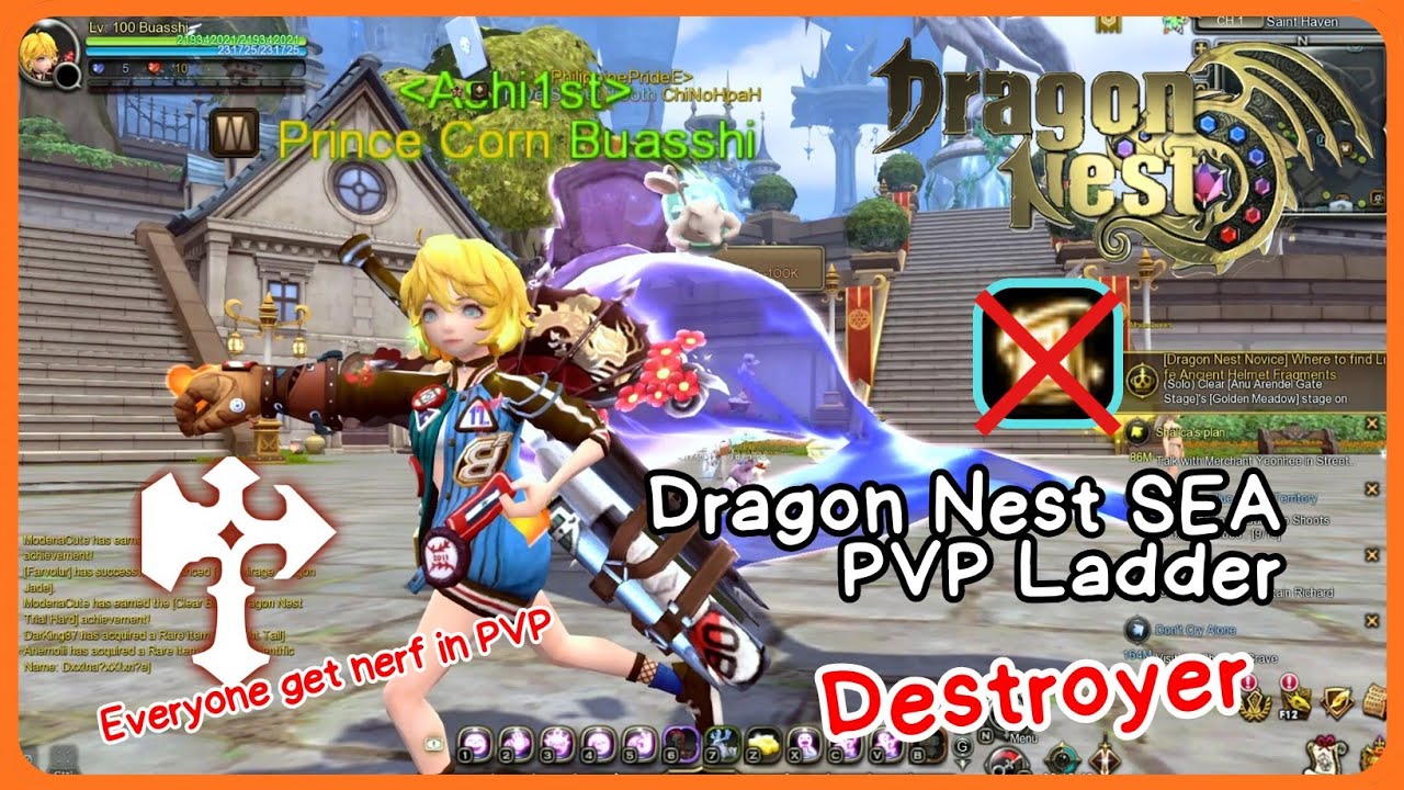 🔨 Destroyer get New Revamp Skills ~ Dragon Nest SEA PVP Ladder #A72 