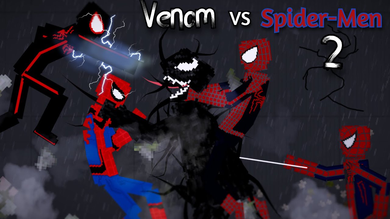 Venom VS Spider-Men in People Playground 2