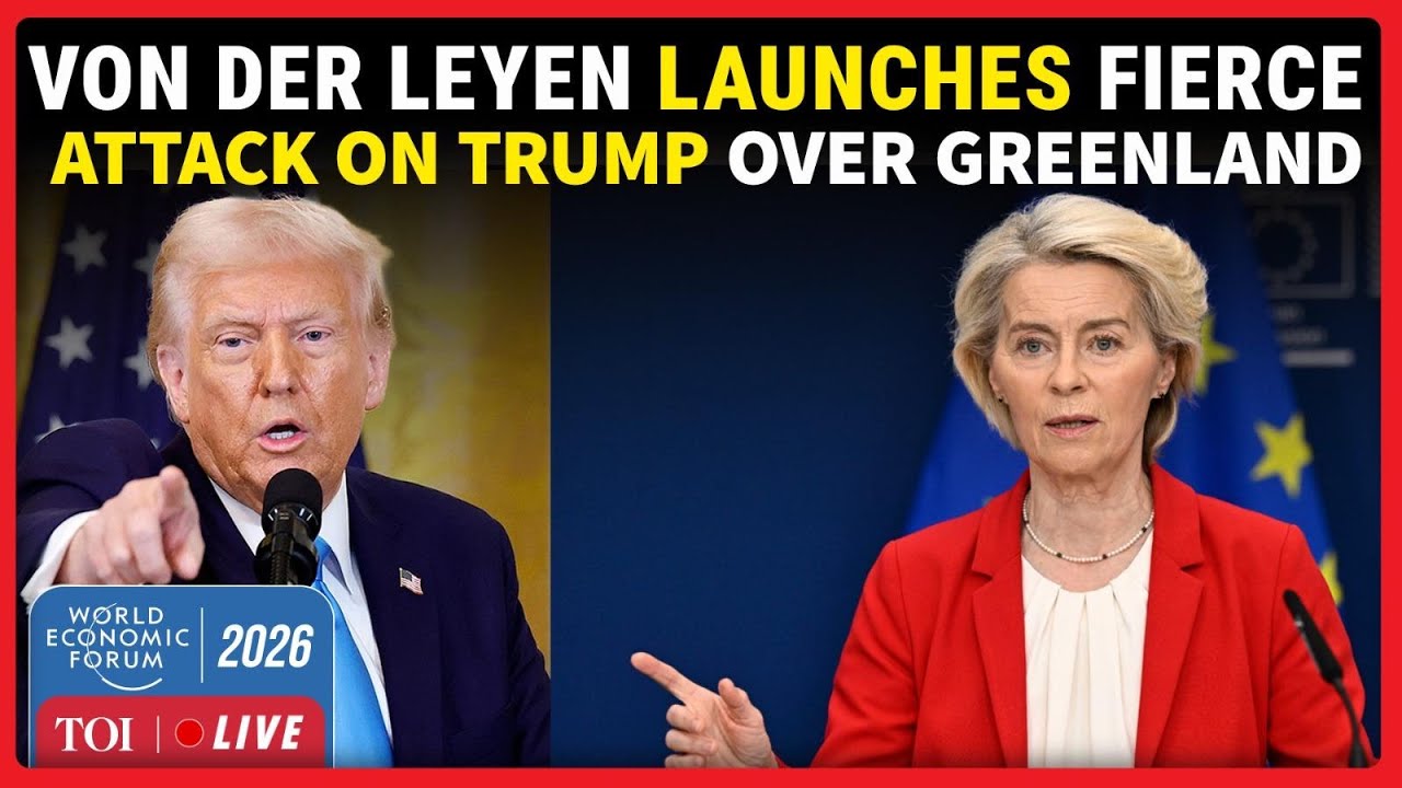 WEF 2026 LIVE | &lsquo;Trump Tariffs A Mistake&rsquo;: EU Boss Hints At De-Dollarisation Over Greenland Tiff