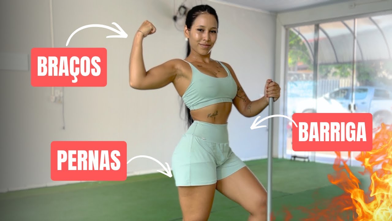 3 em 1: Pernas + Braços + Barriga - Treino pra Gordura  