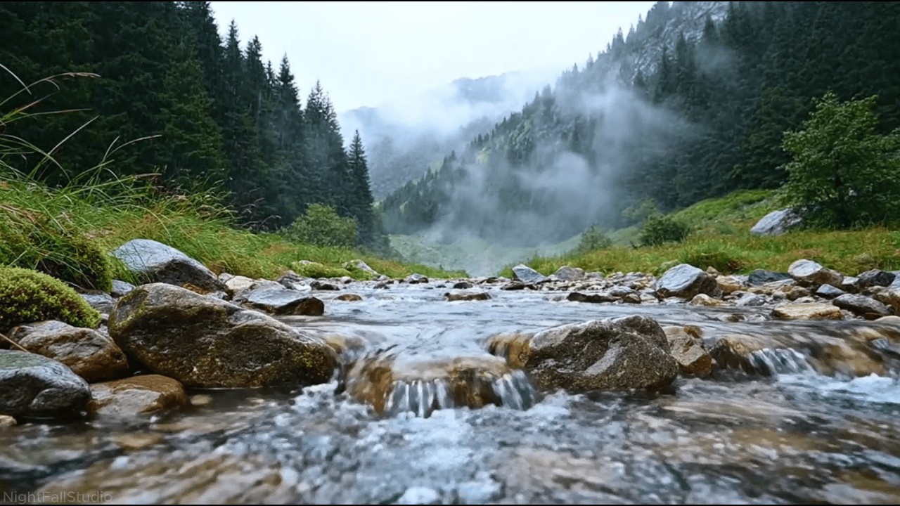 Peaceful Mountain River Sounds 🌿🏞️ | Relaxing Nature Stream for Deep Sleep, Study & Meditation