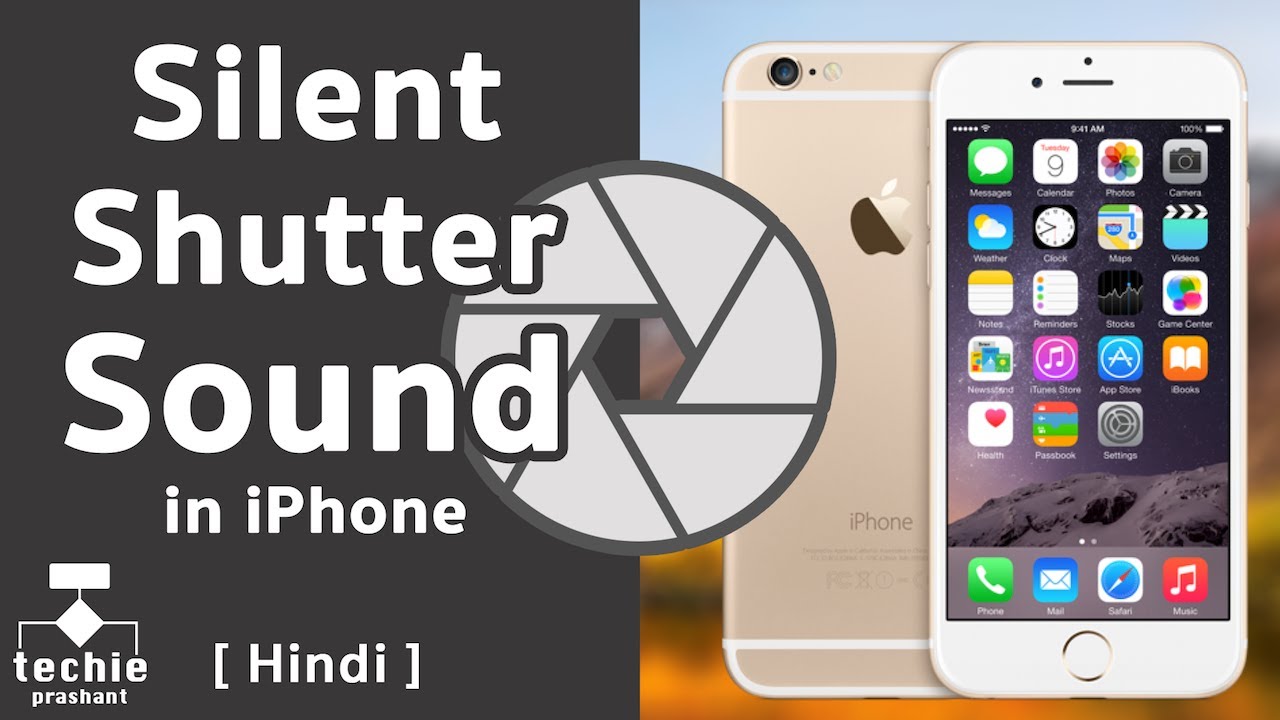 How To Silent Camera App Shutter Sound in iPhone. iOS10 HINDI
