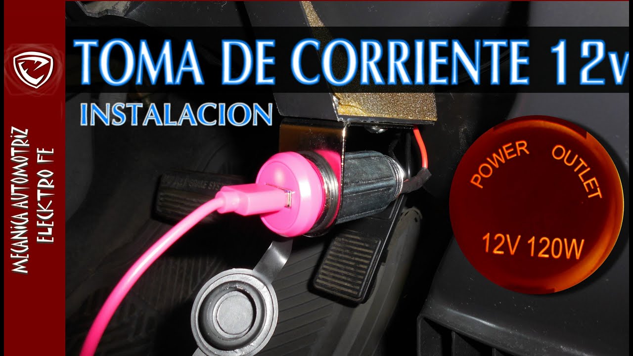INSTALACION DE TOMA DE CORRIENTE DE 12v (detallado paso a paso)