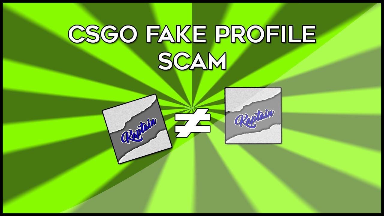 CSGO Fake Profile Scam