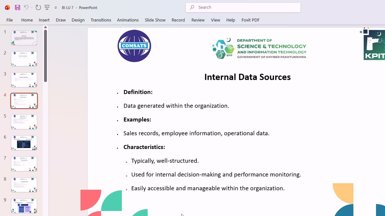 Lecture: 71 |Data Source and Database Internal and external data source| Business Intelligence