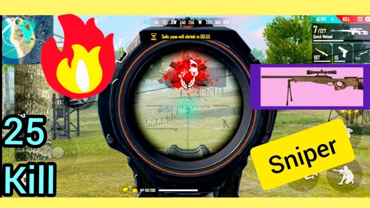 🔥25 Kill🔥 | Sniper King |  World Record | Free Fire | Glister Gaming