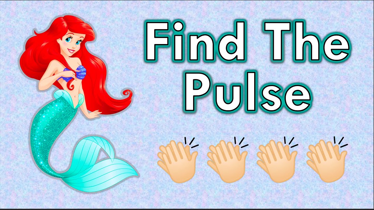 Little Mermaid Kids Pulse Exercise | Under the Sea | Clap, Count & Stomp a Steady Beat