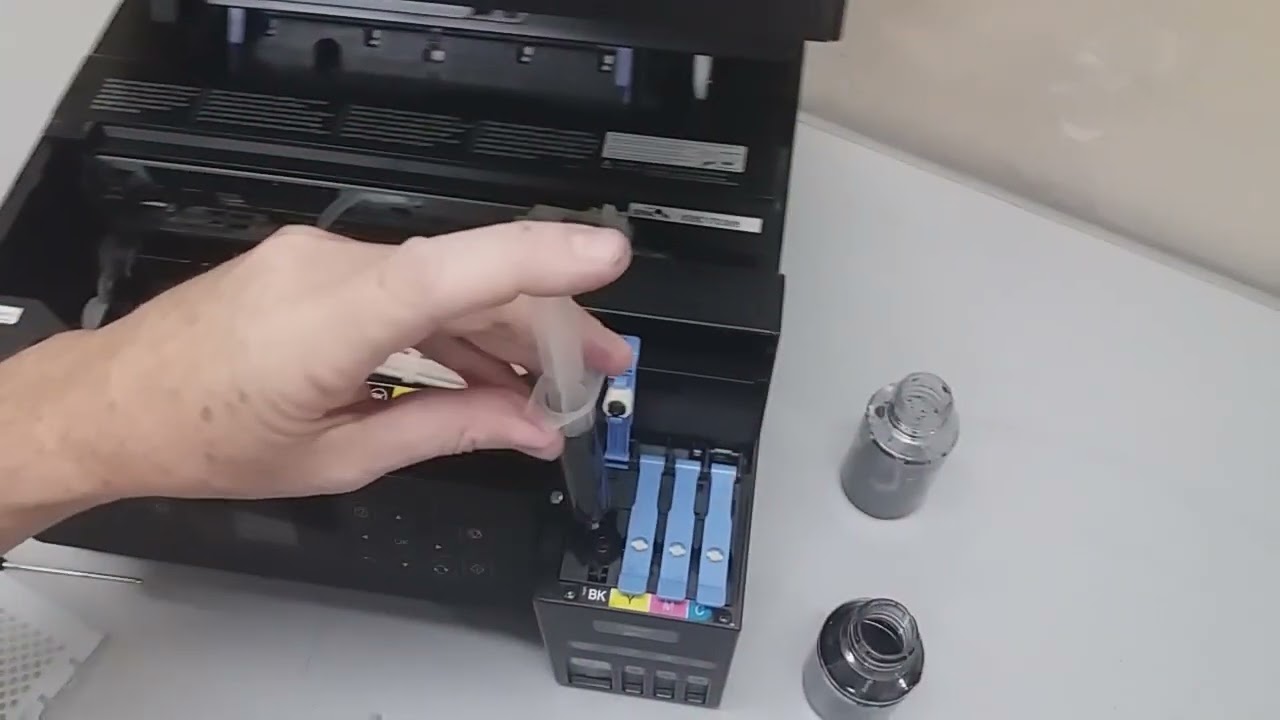 Impressão borrando, como trocar a tinta pigmentada pela Corante Epson L4160 L4260