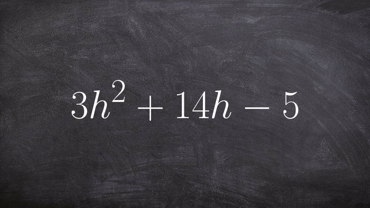 Learn how to factor using the box method