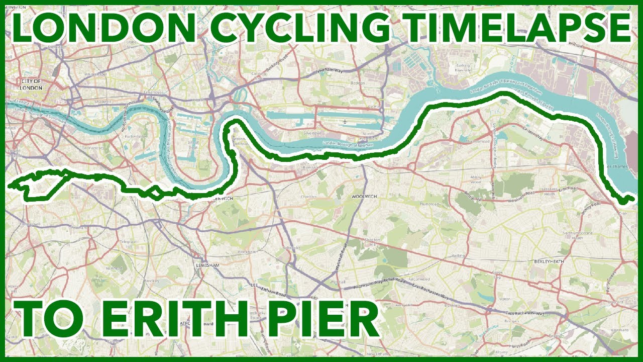 To Erith Pier - London Cycling Timelapse