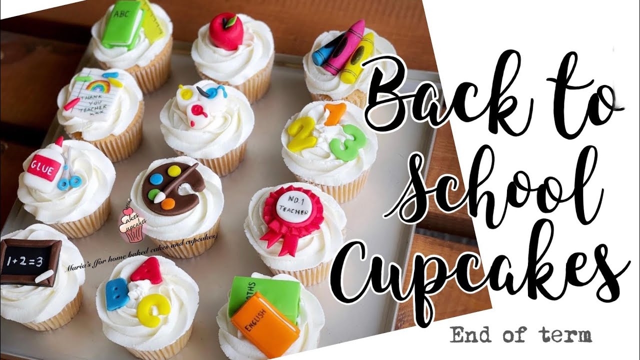 Back to school cupcakes | Thank you Teacher Cupcakes | Teacher's gift ideas