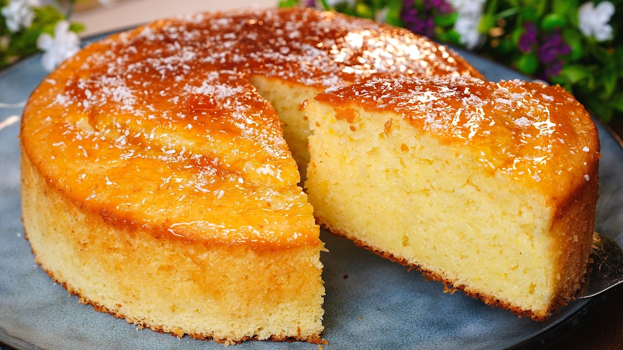 🍋 Lemon Cake in 5 Minutes! Melts in Your Mouth! Simple & Incredibly Delicious!