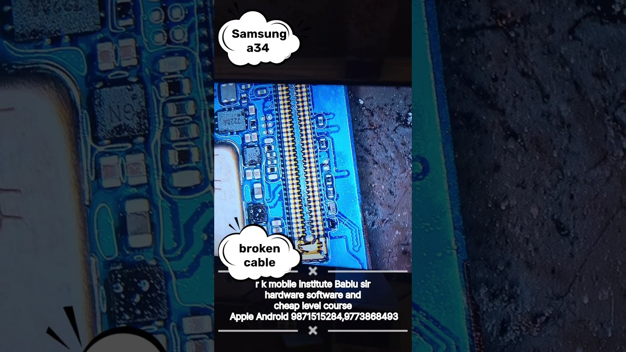 Broken cable Samsung A34