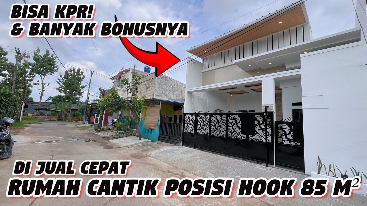 DIJUAL RUMAH HUUK TIPE 80/85 || 100% BANGUNAN BARU || 3 KM TIDUR, 2 KM MANDI || CASH DAN KPR 