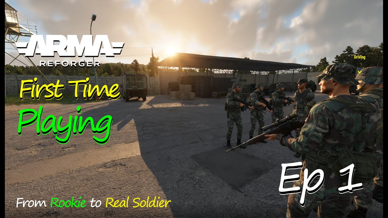 First Time in Arma Reforger -Starting from Training Like a Real Soldier|Driving,Firing Tutorial|Ep 1