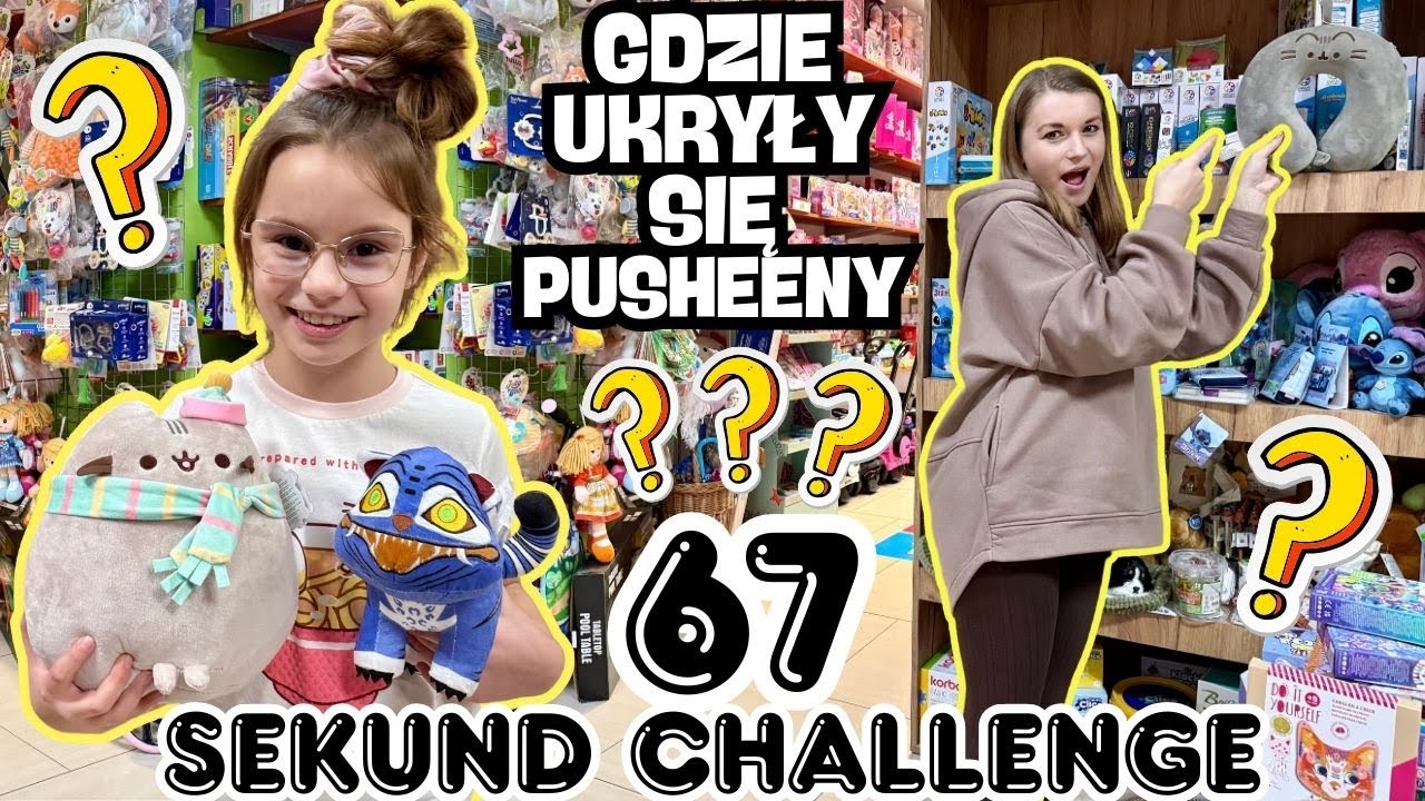 Znajdź więcej ukrytych Pusheenów w sklepie w 67 sekund🤩💖 Challenge💖
