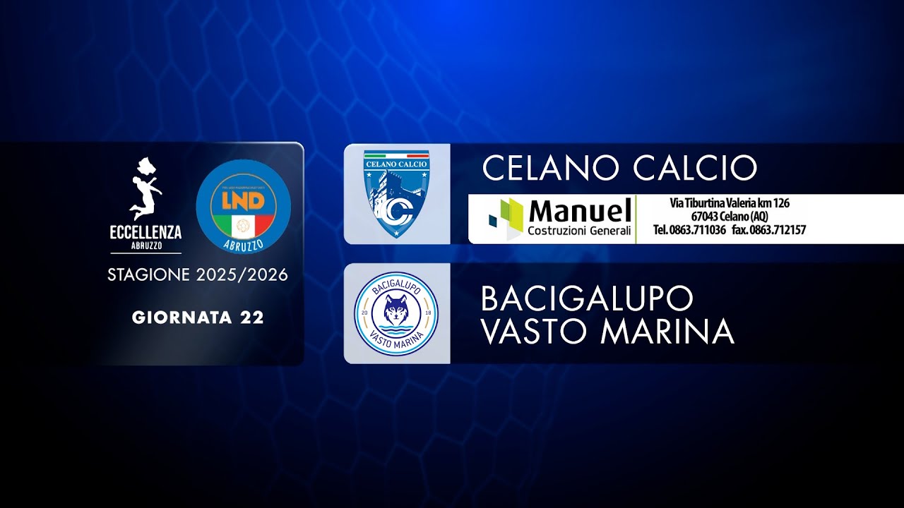 Eccellenza|22° giornata | Celano - Bacigalupo Vasto Marina(2-0)