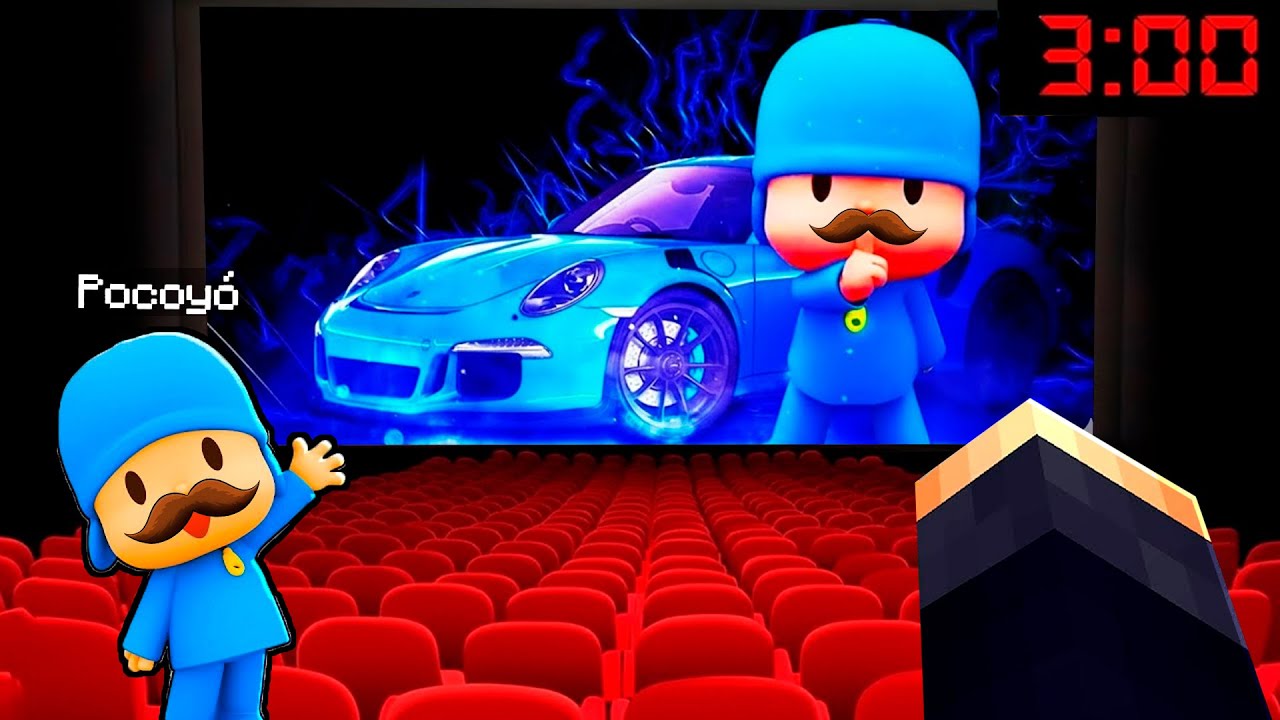 RUMI KPOP DEMON HUNTER va au CINÉMA la NUIT pour voire le FILM PERSONNAGES BLEUE sur Minecraft !