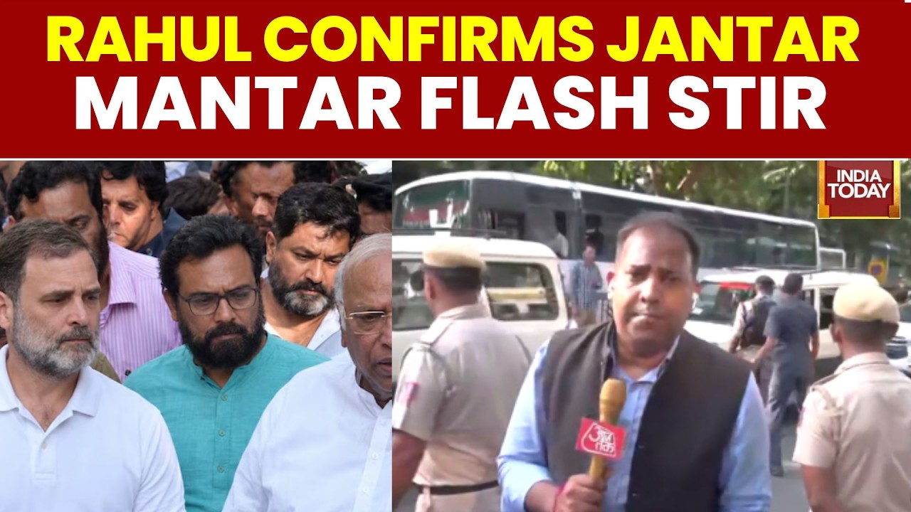 Rahul's Flash Stir: Opposition MPs Stage Street Protest Against CEC Gyanesh Kumar | Jantar Mantar