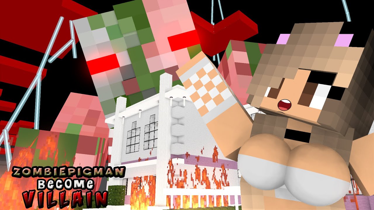 Monster School | VILLAIN ZOMBIE PIGMAN RIP MOBS | Monster School