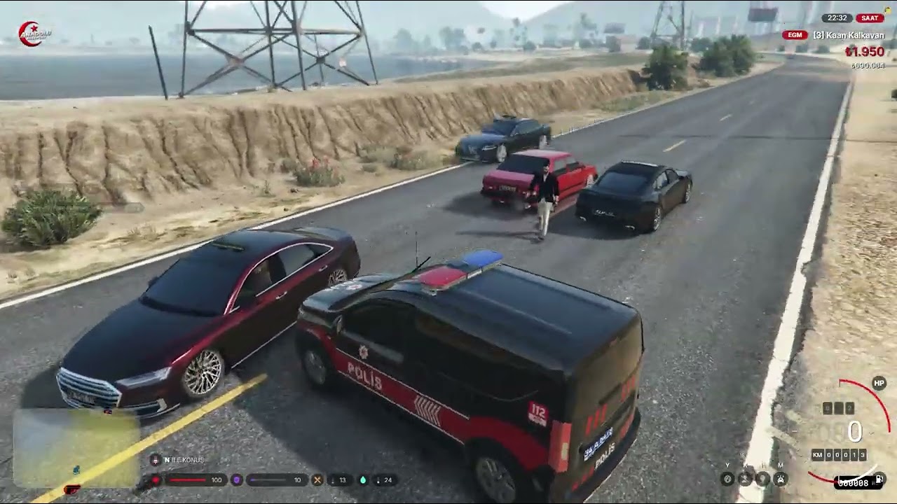 Fivem polis parti+ çatışma