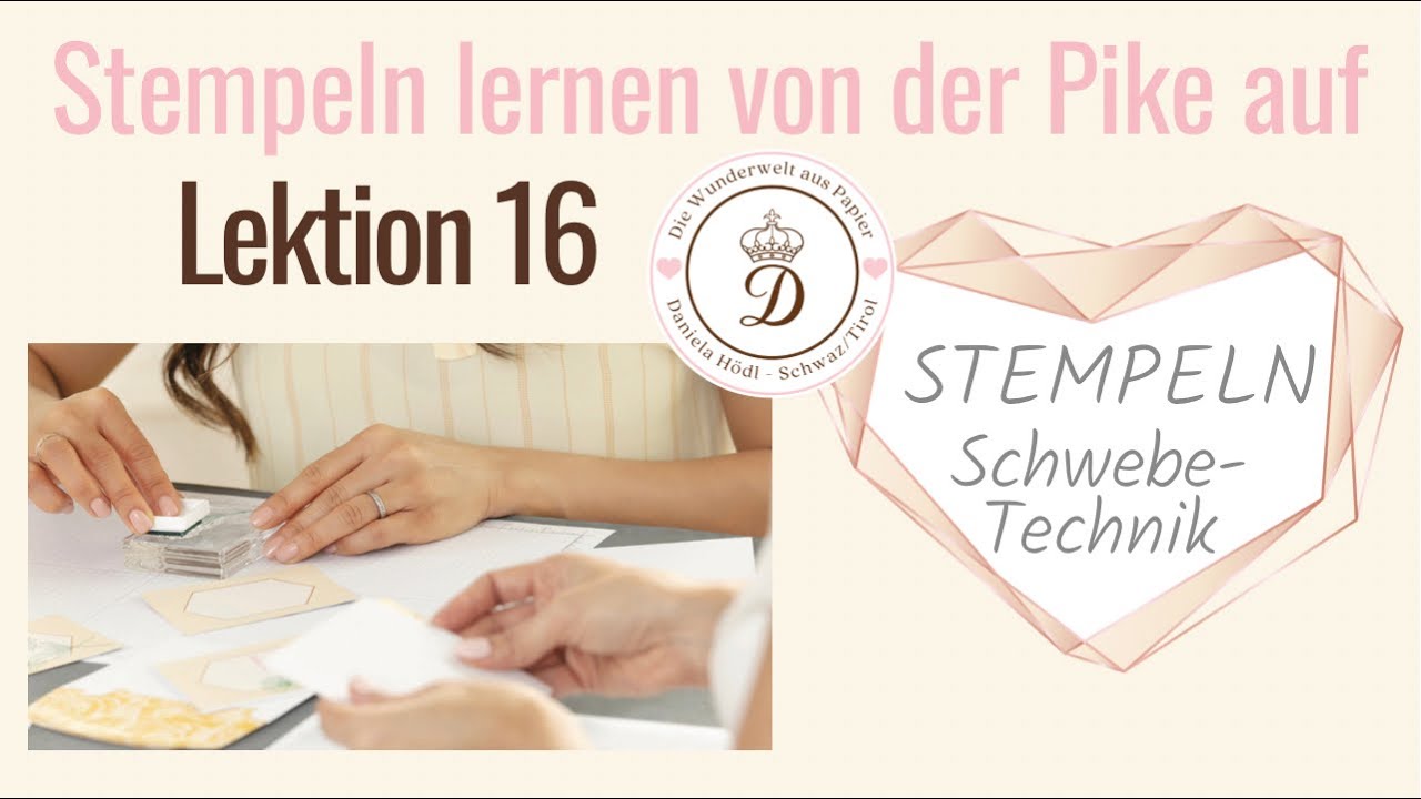 So geht die Floating Technik - stempeln lernen von der Pike auf mit Stampin‘ Up! Produkten