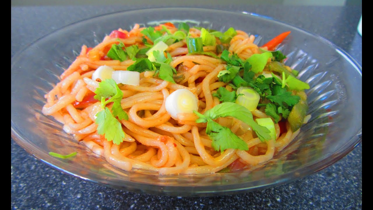 Vegetables hakka noodles - Indo chinese dish by crazy4veggie.com