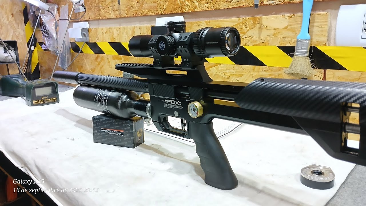 🔥FOX M60 / SNOWPEAK M60 CAL 6.35 GRUPOS A  50 & 100MTS SLUG BY EM 33GR 🔥