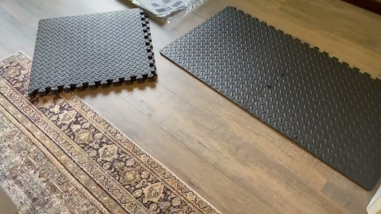 EVA Interlocking Foam Floor Tiles for Home Gym Review, So easy to assemble! Nice cushion workout mat