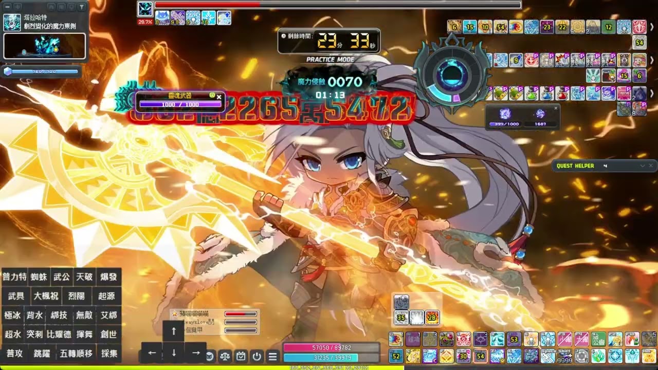 【普通人馬練習實錄】有限翻車第一彈 狂狼視角(附鍵盤顯示) TMS V276 Normal Baldrix Practice Aran POV | Keyboard Overlay