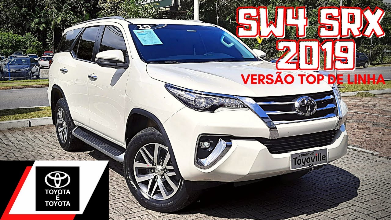 TOYOTA SW4 SRX 2019 TURBO DIESEL 4X4 SEMINOVO 7 LUGARES DETALHES DO INTERIOR E EXTERIOR