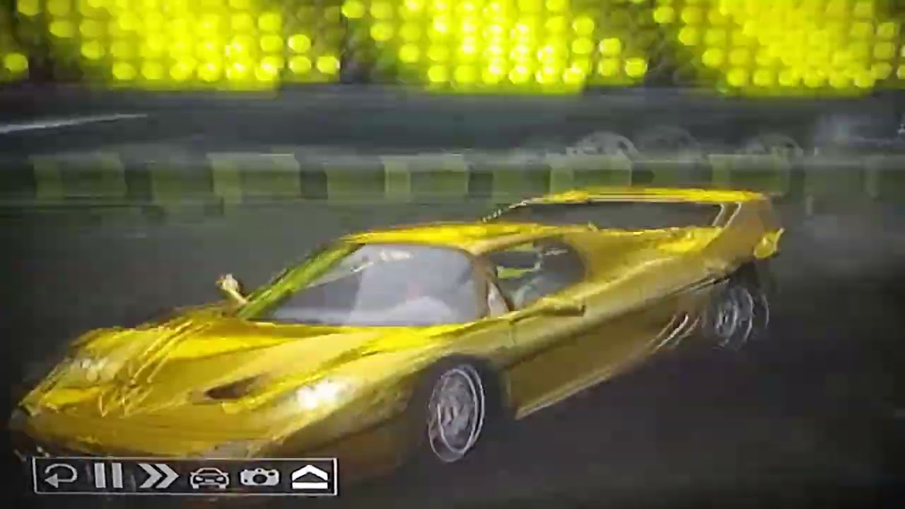 Project Gotham Racing: East to West 40th World Street Race at Times Square in a Gold Ferrari F50