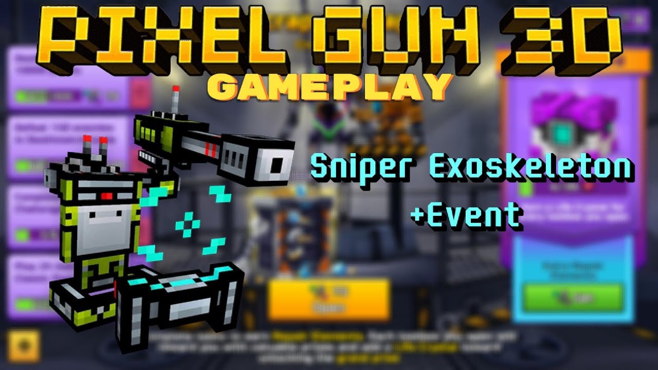 New Scrap 4 Scrap Event + Sniper Exoskeleton Gameplay | Pixel Gun 3D