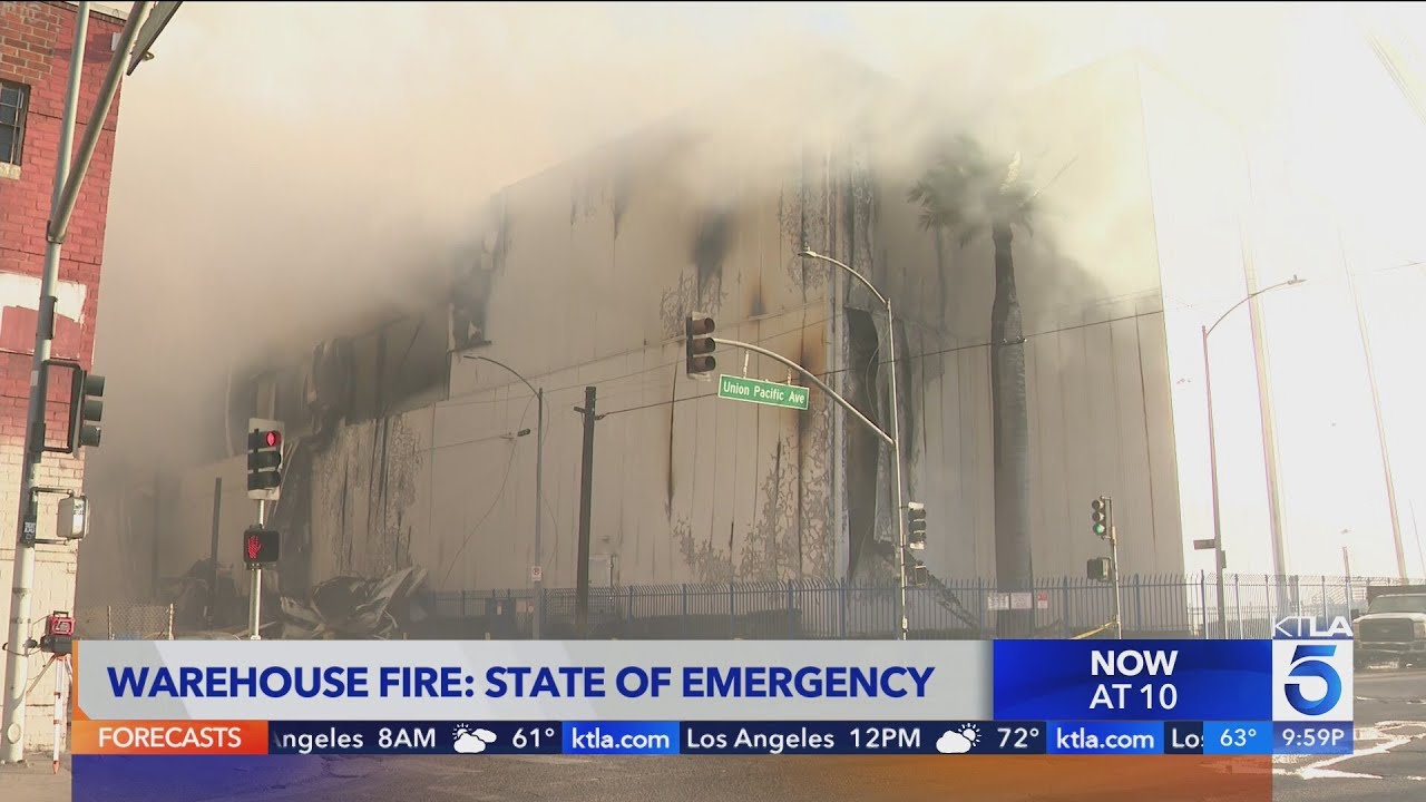 Health concerns over Boyle Heights warehouse fire