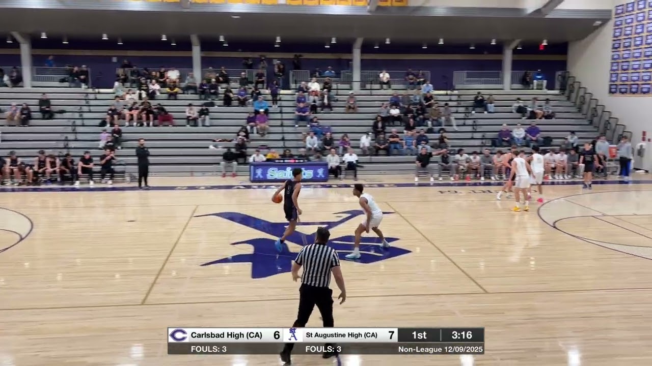 Carlsbad High (CA) vs St Augustine High (CA) Boys Varsity High School Basketball on December 9, 2025