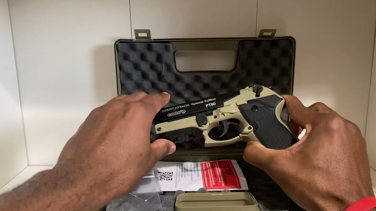 😳👀First looks at the Gamo Pt-80 Desert attack .177 CO2 Pellet Air pistol