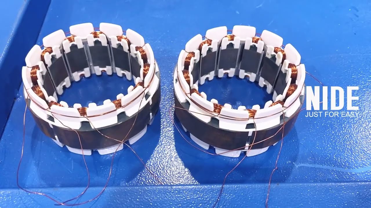 Needle winding technology-2 station BLDC motor coil winder
