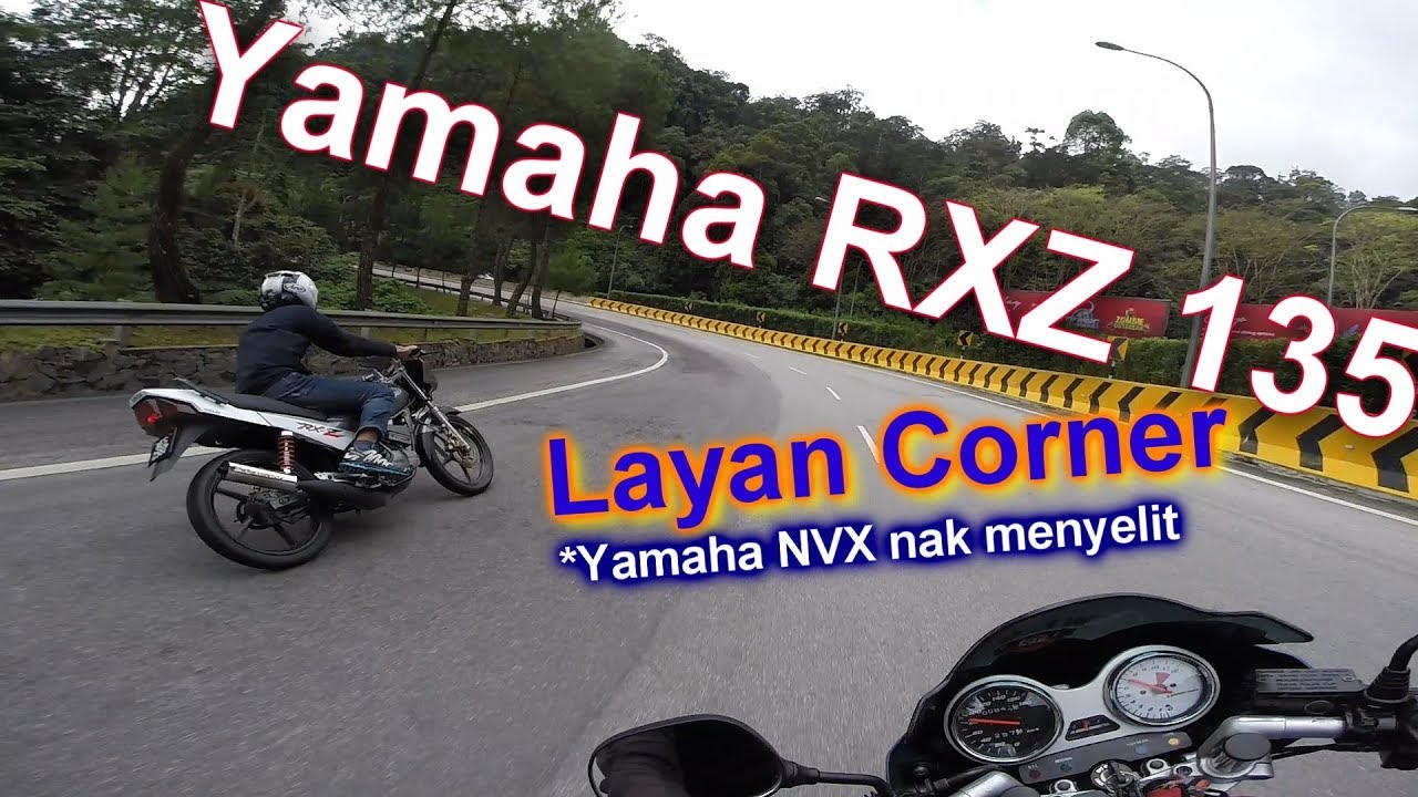 Yamaha rxz membalap di litar rakyat Genting Highland | merempit secara berhemah | 2 stroke power