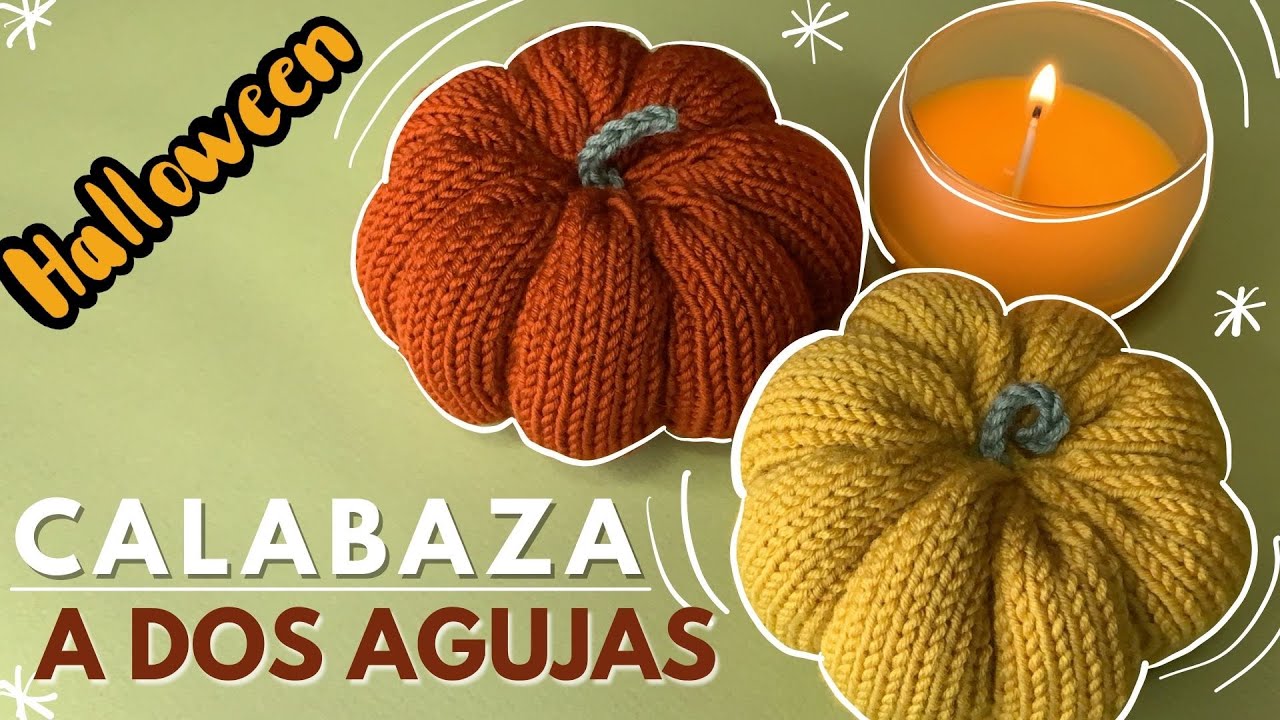 DIY calabaza a dos agujas 🍂 tutorial paso a paso para principiantes 🍂