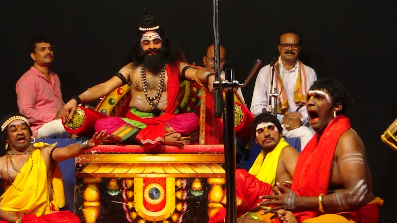 Yakshagana --  Trishanku Swarga - 2 - Madhur - Guruvayanakere - Kodapadavu - Kateel Hasya